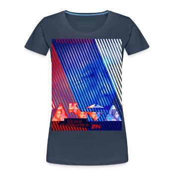 Blaue Kaiserin - Frauen Premium Bio T-Shirt - Navy - Vorne - Mia (176cm)