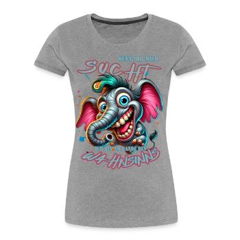 If you're looking for me, I'm on the verge of madness - Women's Premium Organic T-Shirt - navy - Front - Mia (176cm)