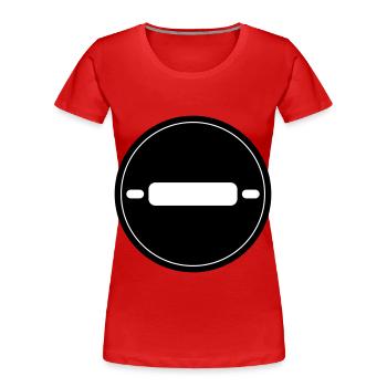 Kitchen roll baking rolling pin - Women's Premium Organic T-Shirt - navy - Front - Mia (176cm)