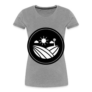 Farm Farmer - Women's Premium Organic T-Shirt - navy - Front - Mia (176cm)