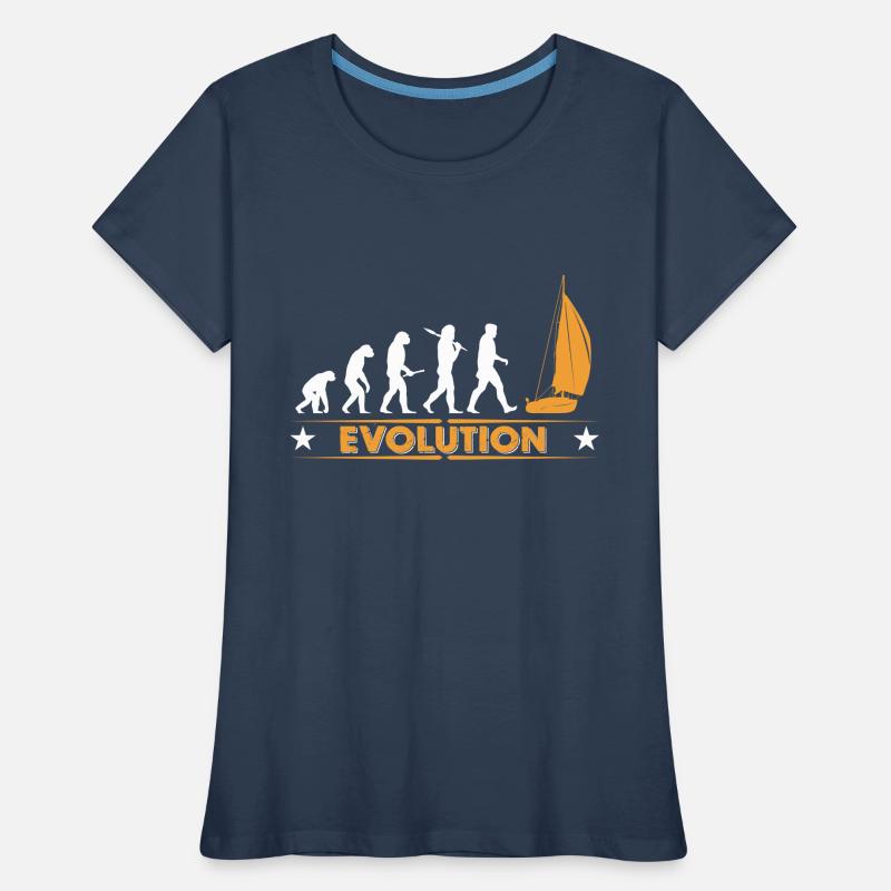 Sail evolution - orange/white Women's Premium Organic T-Shirt