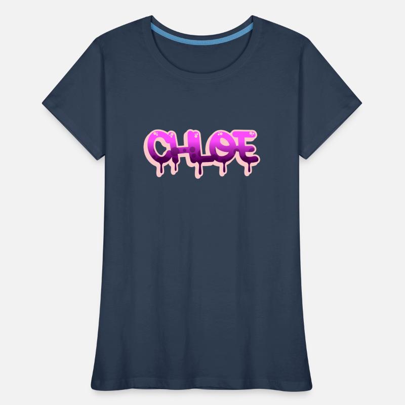 Graffiti-Name Chloe Frauen Premium Bio T-Shirt