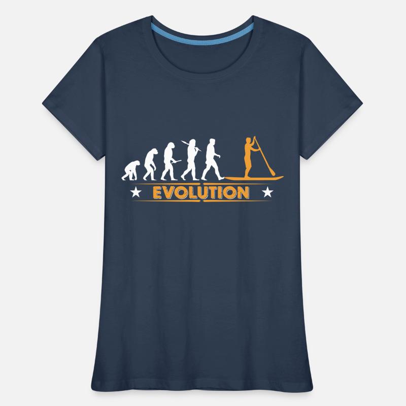 SUP - Stand up paddle - Evolution Frauen Premium Bio T-Shirt
