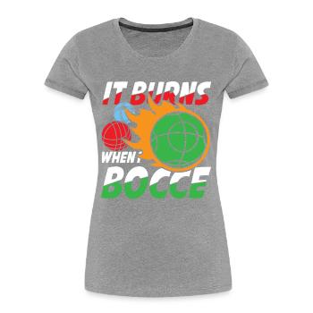 Petanque Petanque Boccia Bocce Boule für einen - Frauen Premium Bio T-Shirt - Navy - Vorne - Mia (176cm)