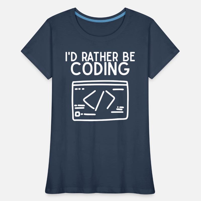 Je préfère coder T-shirt bio Premium Femme