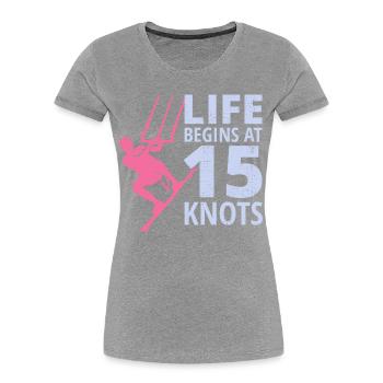 Kitesurf Kiteboard Kiteboarder Kitesurf - T-shirt bio Premium Femme - bleu marine - Devant - Mia (176cm)