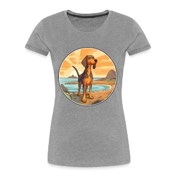 Vanjari chien chien race dessin animé Kawaii Clipart chien - T-shirt bio Premium Femme -  - Devant - Mia (176cm)