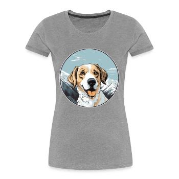 Drever Hunderasse Karikatur Kawaii Aquarell - Frauen Premium Bio T-Shirt -  - Vorne - Mia (176cm)