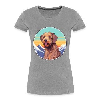 Fauve de Bretagne Hunderasse Cartoon Kawaii Waterco - Frauen Premium Bio T-Shirt - Navy - Vorne - Mia (176cm)