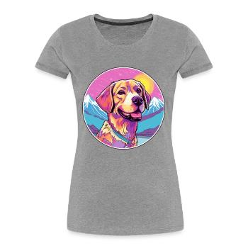 Braque Saint Germain Hunderasse Cartoon Kawaii Wate - Frauen Premium Bio T-Shirt - Navy - Vorne - Mia (176cm)