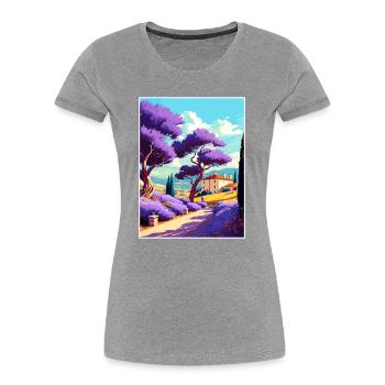 Provence Frankreich Vintage Reiseposter WPA Souvenir - Frauen Premium Bio T-Shirt -  - Vorne - Mia (176cm)
