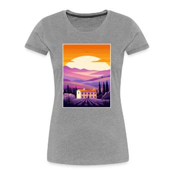 Provence Frankreich Vintage Reiseposter WPA Souvenir - Frauen Premium Bio T-Shirt -  - Vorne - Mia (176cm)