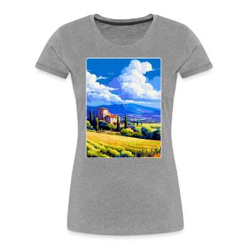 Provence Frankreich Vintage Reiseplakat Souvenir WPA - Frauen Premium Bio T-Shirt -  - Vorne - Mia (176cm)