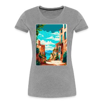 Mallorca Spanien Vintage Reiseplakat Souvenir WPA - Frauen Premium Bio T-Shirt -  - Vorne - Mia (176cm)