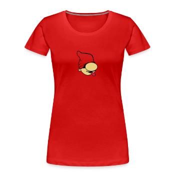 Zwerg lustig witzig zunge strecken - Frauen Premium Bio T-Shirt - Navy - Vorne - Mia (176cm)