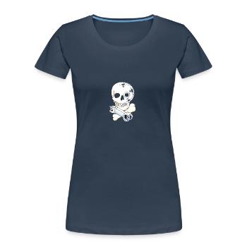 Sir Stemalot - Frauen Premium Bio T-Shirt - Navy - Vorne - Mia (176cm)