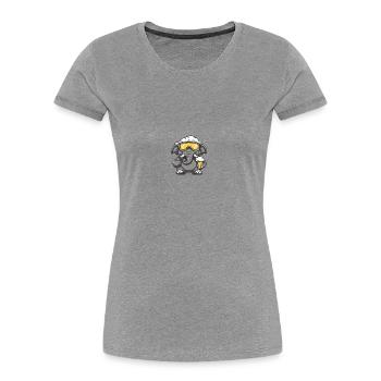 Mammut Apres Ski Bier - Frauen Premium Bio T-Shirt - Navy - Vorne - Mia (176cm)