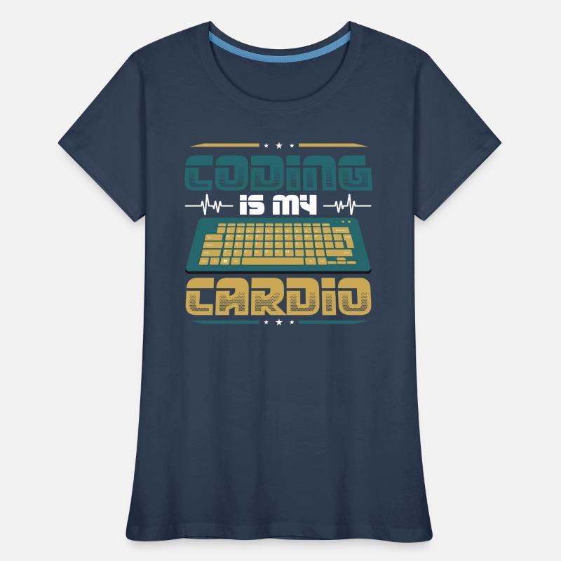 Kodierung Ist Meine Kardio, Code Programmierer Frauen Premium Bio T-Shirt