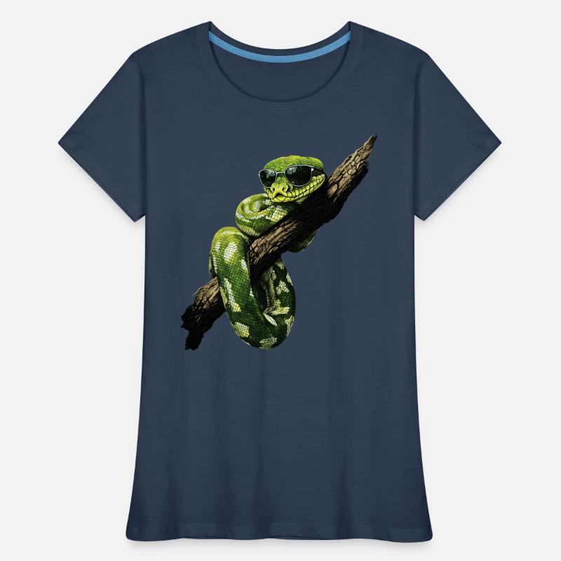 Green Tree Python Snakes Lover Terrarium Women's Premium Organic T-Shirt