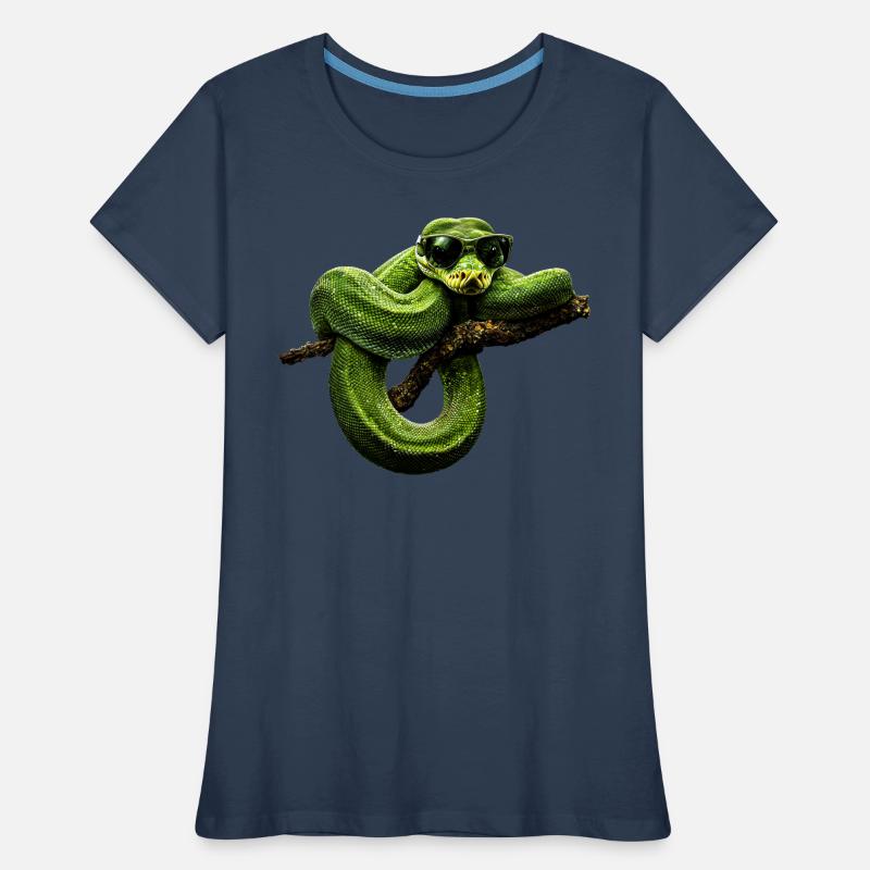 Green Tree Python Snakes Lover Terrarium Women's Premium Organic T-Shirt