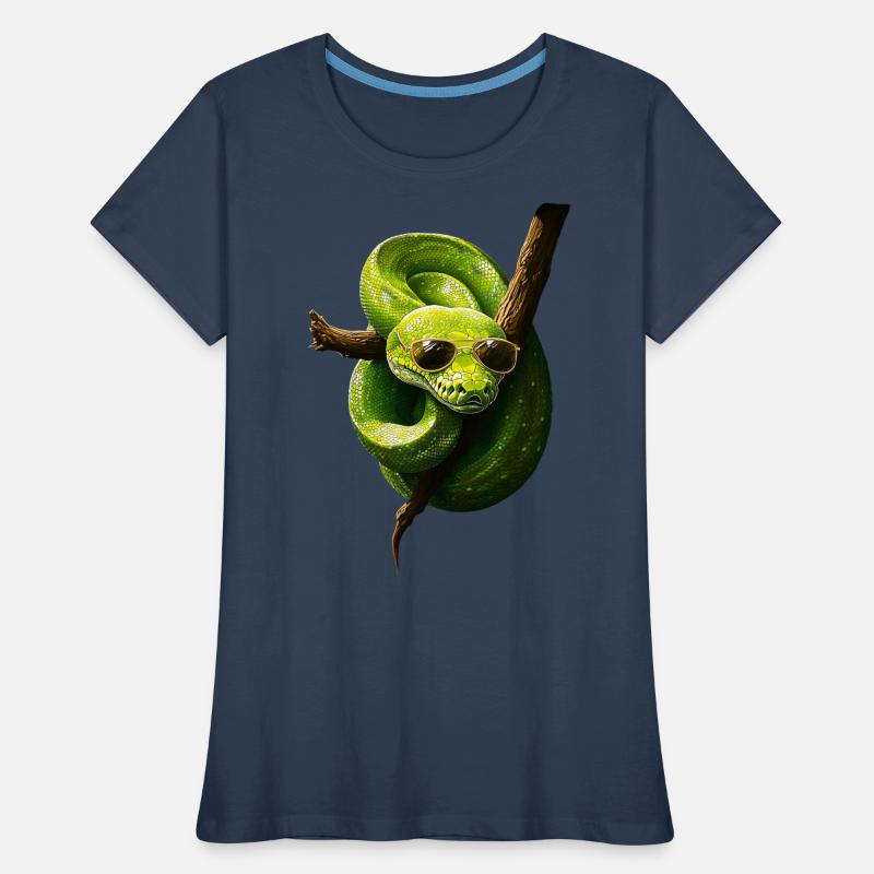 Green Tree Python Snakes Lover Terrarium Women's Premium Organic T-Shirt