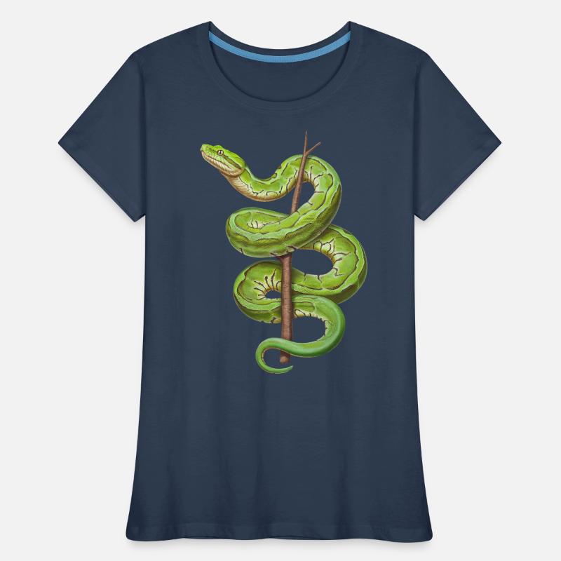 Green Tree Python Snakes Lover Terrarium Women's Premium Organic T-Shirt