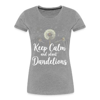 Dandelion Dandelion Lover Floral Floral - T-shirt bio Premium Femme - bleu marine - Devant - Mia (176cm)