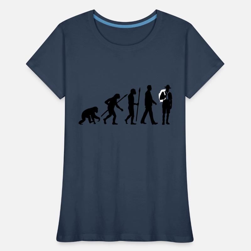 evolution_pfadfinder_2016_b_2c Frauen Premium Bio T-Shirt