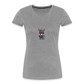 Esel Winter - Frauen Premium Bio T-Shirt - Navy - Vorne - Mia (176cm)