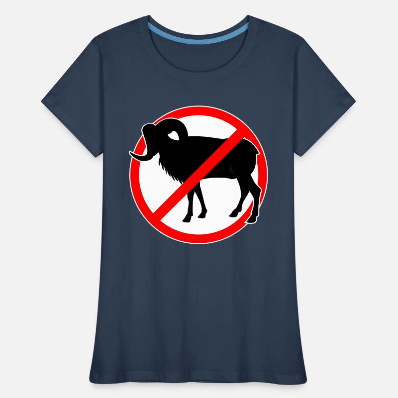 Ziegen oder Mufflons verboten - Ziege Frauen Premium Bio T-Shirt