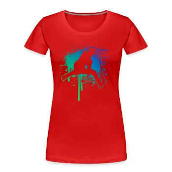 Scooter Stunt Roller Stuntscooter Herren - Frauen Premium Bio T-Shirt - Navy - Vorne - Mia (176cm)