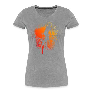 Bici da strada Bici da strada Bici da corsa da donna Bici da strada - Maglietta ecologica premium da donna -  - Fronte - Mia (176cm)