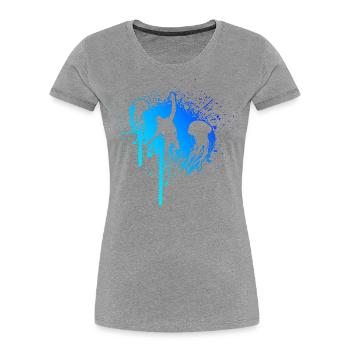 Diver Diver Diving Ladies Scuba Diving - T-shirt bio Premium Femme -  - Devant - Mia (176cm)