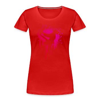 Skating Skater Skateboarding Women Skateboarder - Women's Premium Organic T-Shirt -  - Front - Mia (176cm)