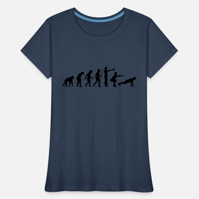 Evolution - Crossfit T-shirt bio Premium Femme