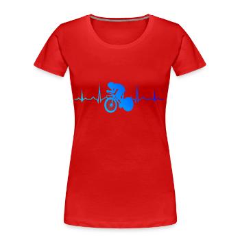 Road Bike Road Bike Women Men - Women's Premium Organic T-Shirt - navy - Front - Mia (176cm)