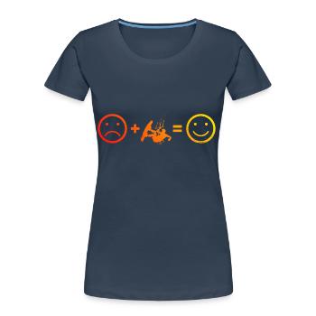 Kiting Women Kitesurfer Kite Men Kitesurfing - Women's Premium Organic T-Shirt - navy - Front - Mia (176cm)