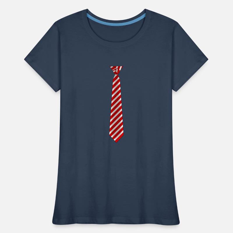 Cravate Eldredge Cravate Cravate Cravate à rayures T-shirt bio Premium Femme
