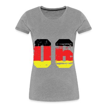 6 Number Germany Jersey - Women's Premium Organic T-Shirt - navy - Front - Mia (176cm)