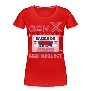 Generation X Humor - Women's Premium Organic T-Shirt - navy - Front - Mia (176cm)