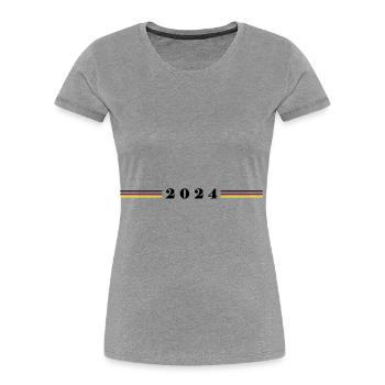 2024 Germany Flag - Women's Premium Organic T-Shirt -  - Front - Mia (176cm)