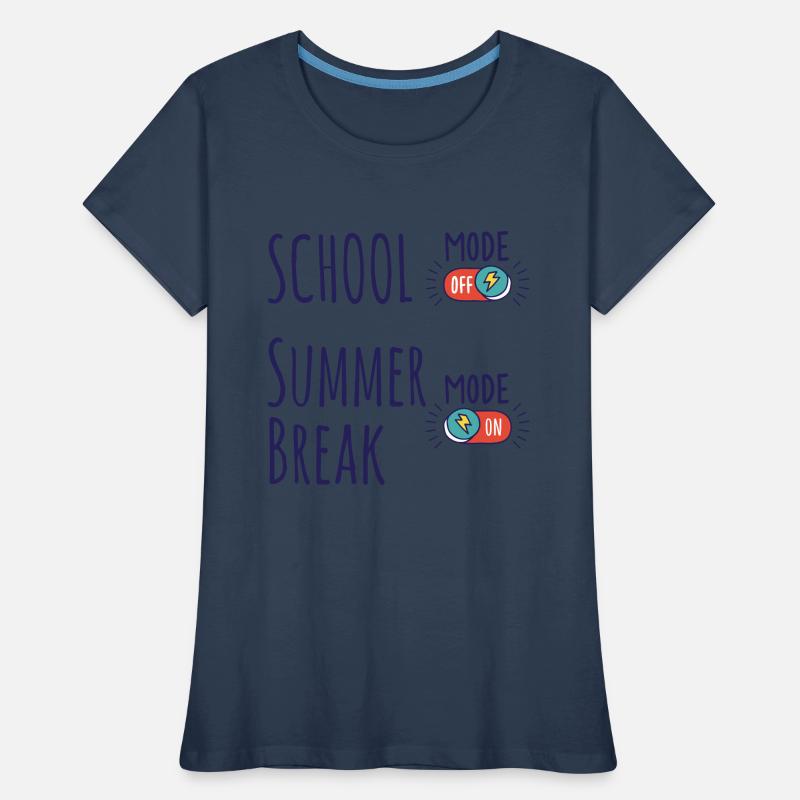 Mode école désactivé, mode vacances d’été activé T-shirt bio Premium Femme