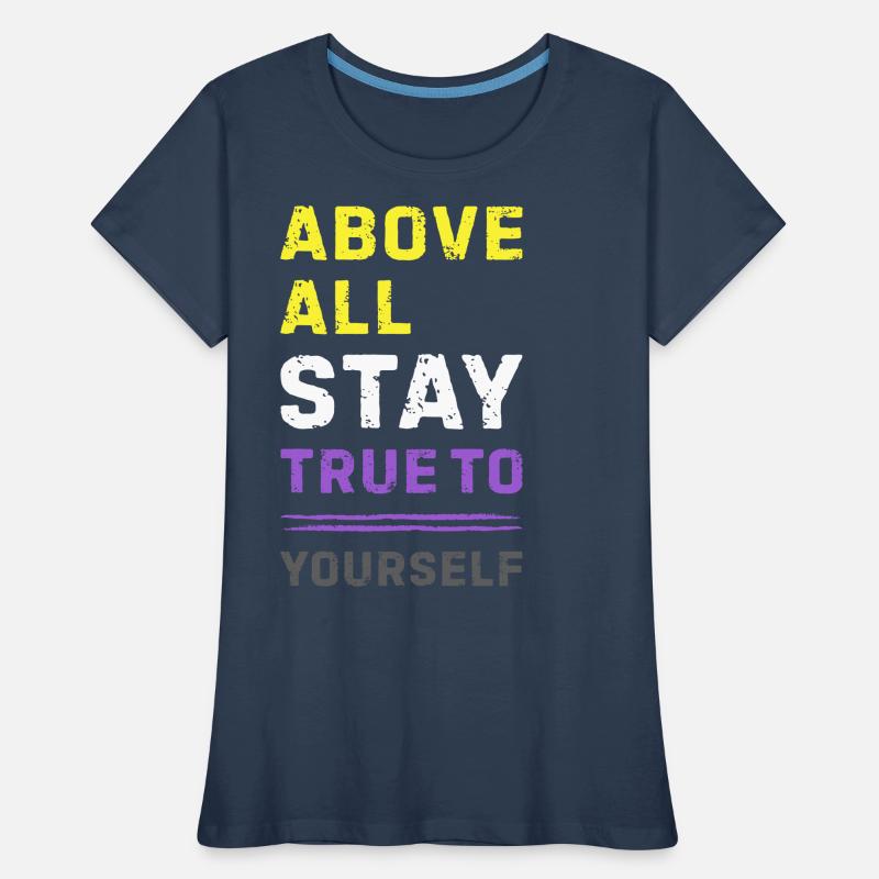 Nonbinary Pride Statement Non Binary Enby LGBTQ Women's Premium Organic T-Shirt