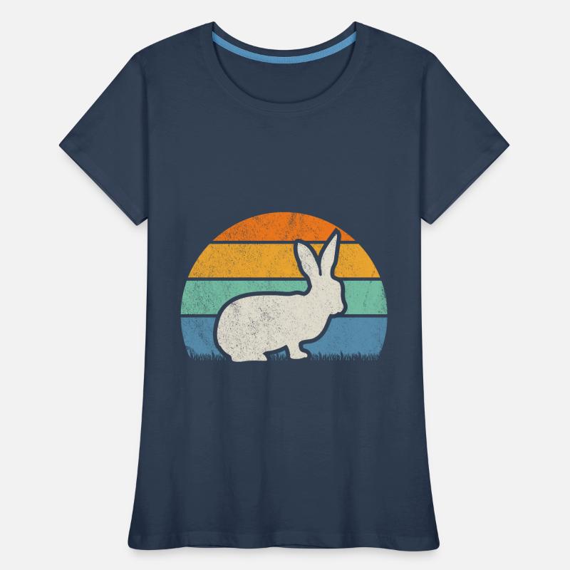 Rabbit retro, Easter, Rabbit lover, rammler Women's Premium Organic T-Shirt