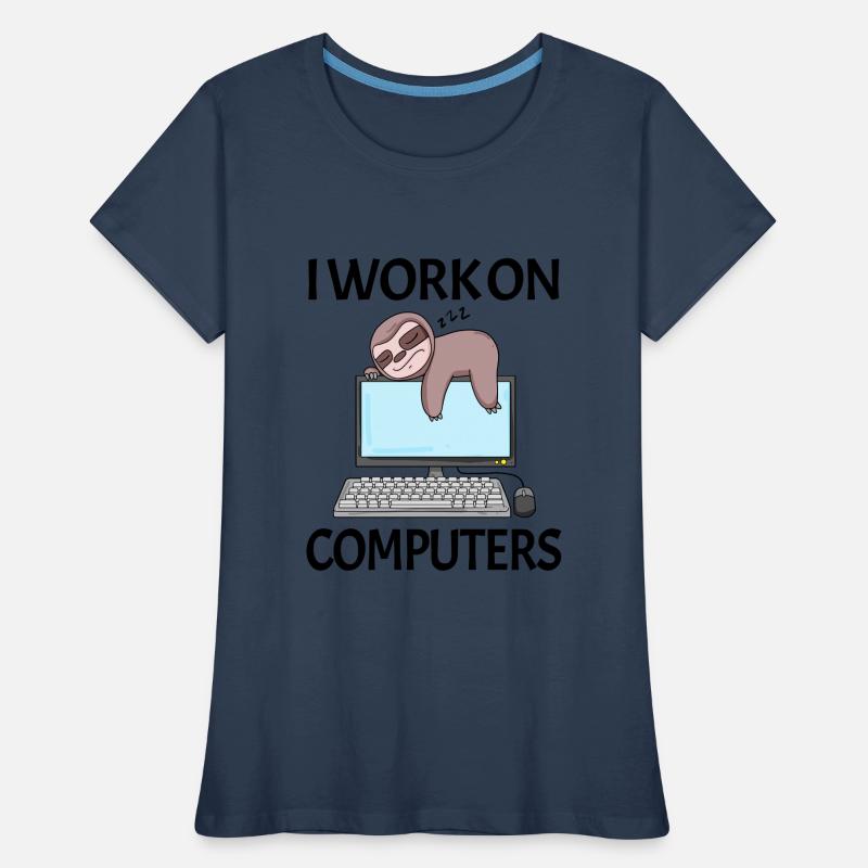 Computer Nerd Programmierer Herren Geschenk Frauen Premium Bio T-Shirt