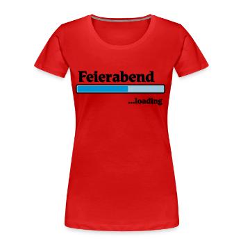 Feierabend loading - Frauen Premium Bio T-Shirt - Navy - Vorne - Mia (176cm)