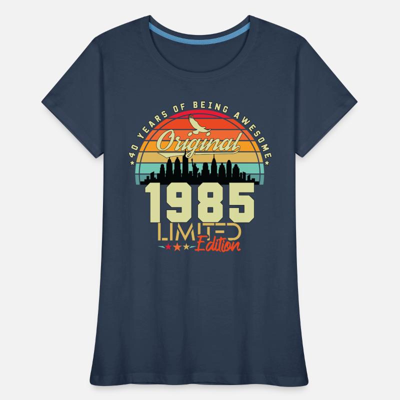 40. Jubiläum Geschenk Ehemann Original 1985 Frauen Premium Bio T-Shirt
