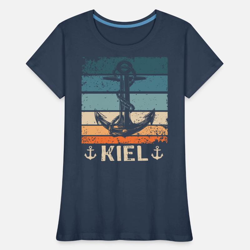Kiel Spruch Kieler Souvenir Frauen Premium Bio T-Shirt