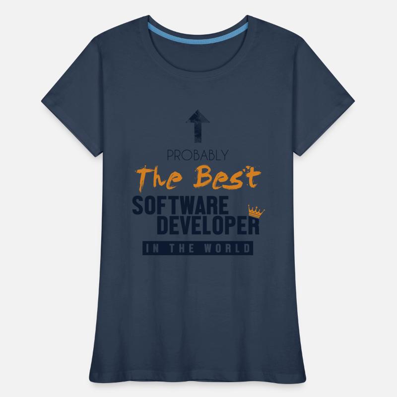Best Software Developer World Full Stack Software Women's Premium Organic T-Shirt