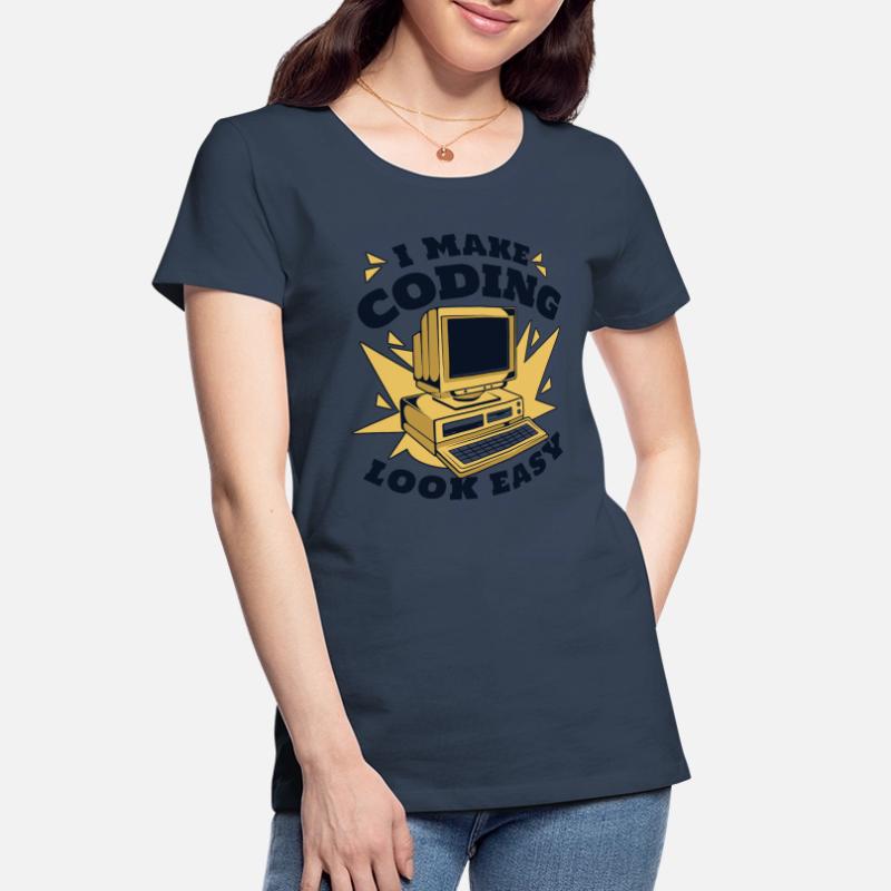 Je rends le codage facile Developer Coder T-shirt bio Premium Femme